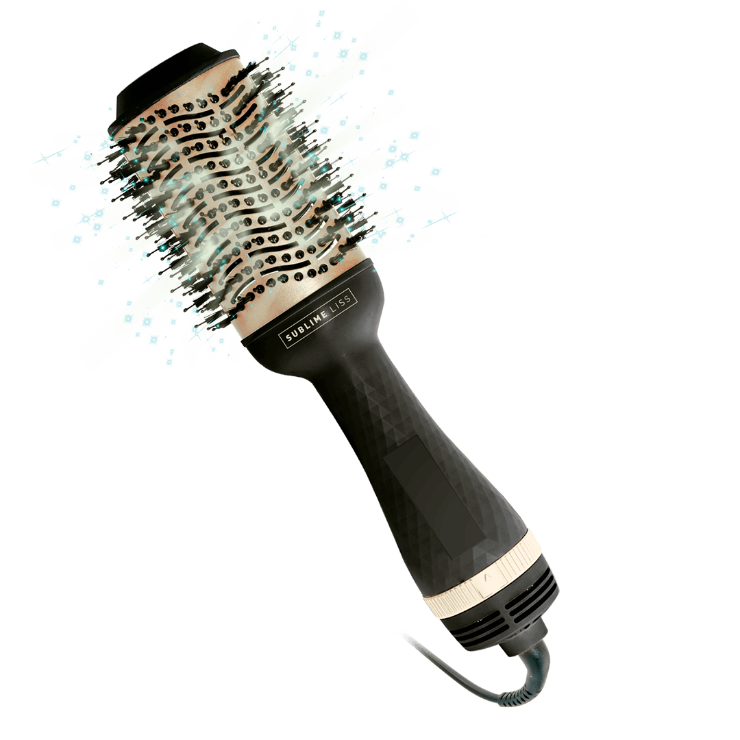 Escova Secadora Sublime Liss 3 em 1, 1200W, 2 Velocidades, Cerdas Mistas, Íon Tourmaline, 3 Temperaturas