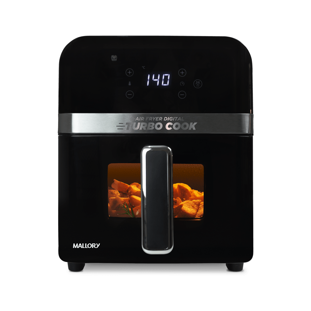 Fritadeira Elétrica Turbocook 6L - Painel Touch, Visor em Vidro, Air Cook System, Timer 60 minutos, Air Cook System