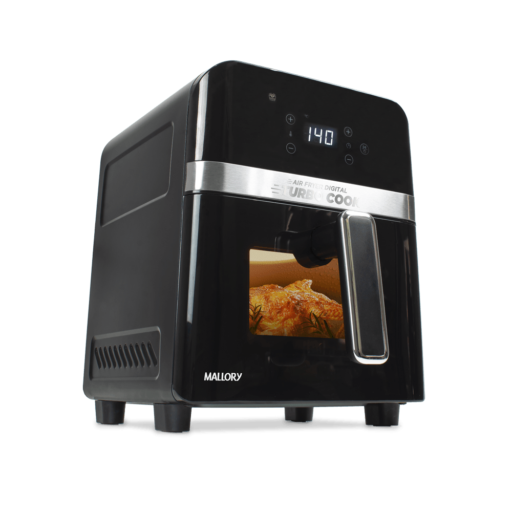 Fritadeira Elétrica Turbocook 6L - Painel Touch, Visor em Vidro, Air Cook System, Timer 60 minutos, Air Cook System