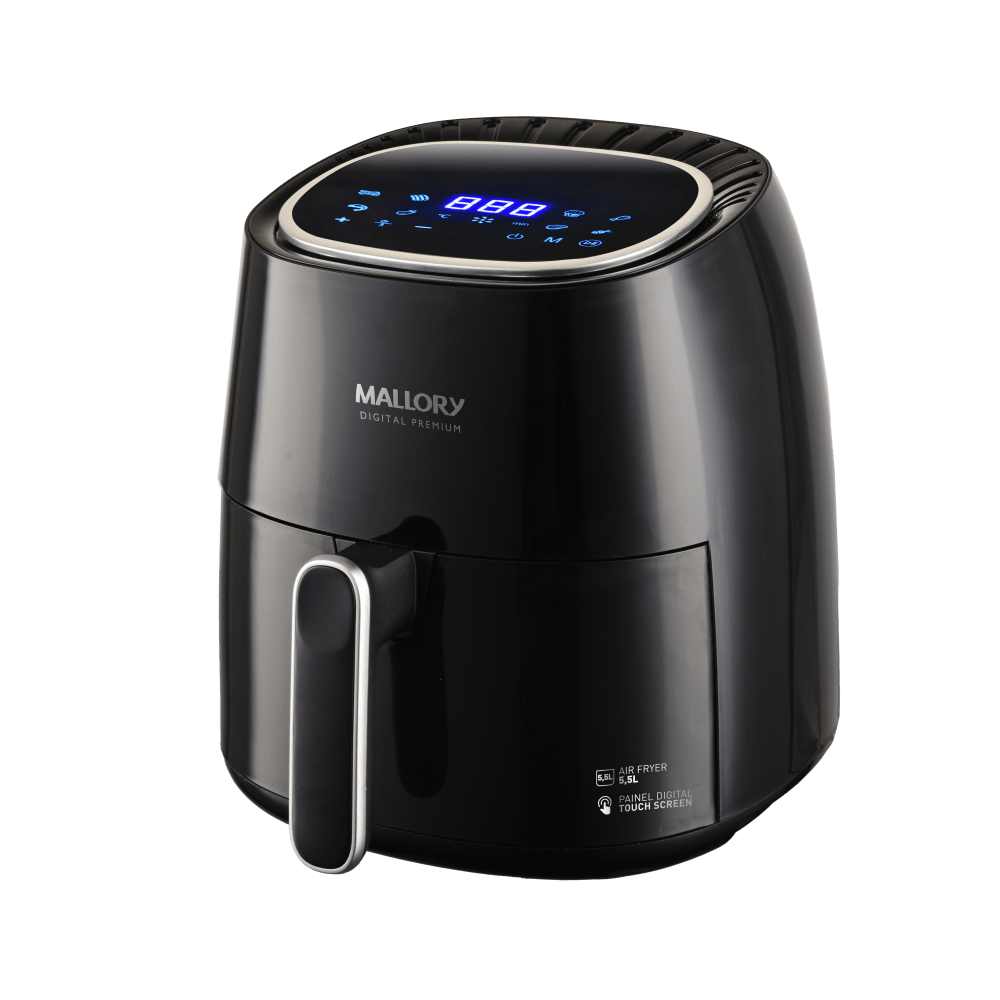 Fritadeira Air Fryer Digital Premium 5,5Litros - Painel 100% Digital - 1500W de Potência