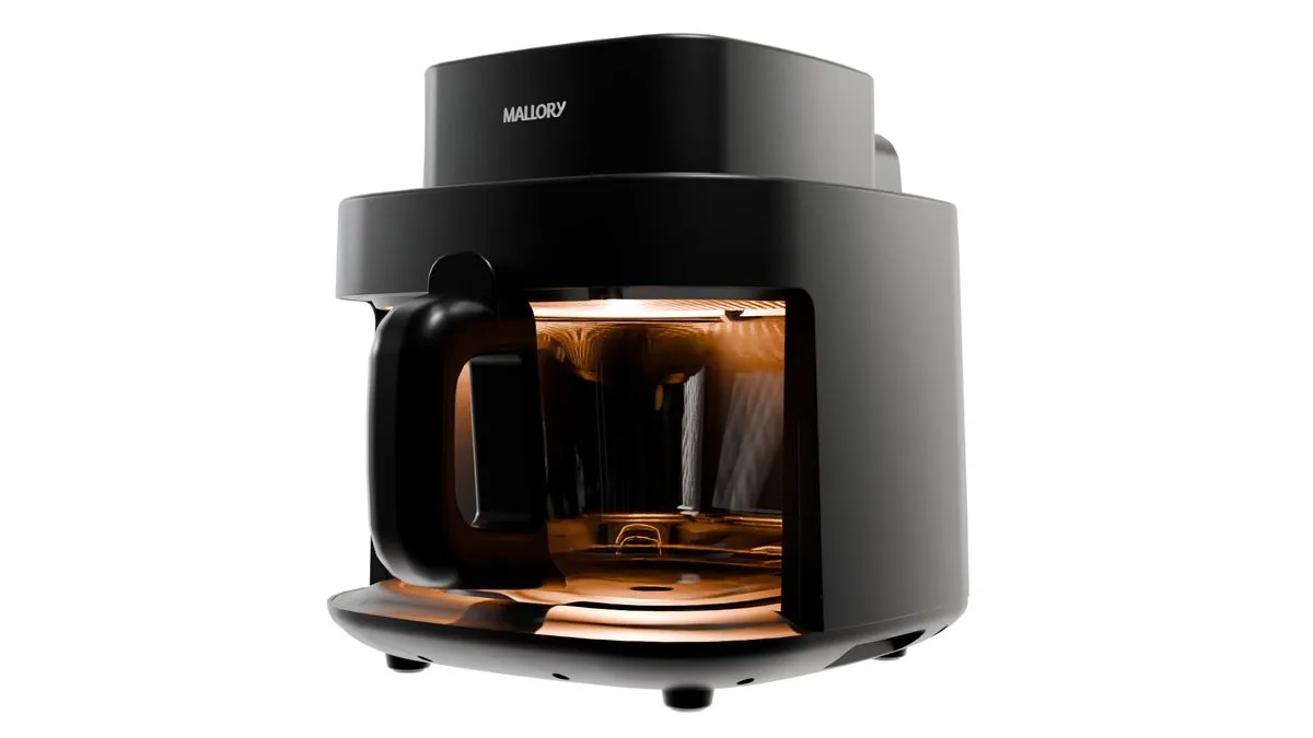 Fritadeira Elétrica SmartGlass - 4,5L, Air Cook 360°, Temperatura até 200°C, Cuba de Vidro Temperado