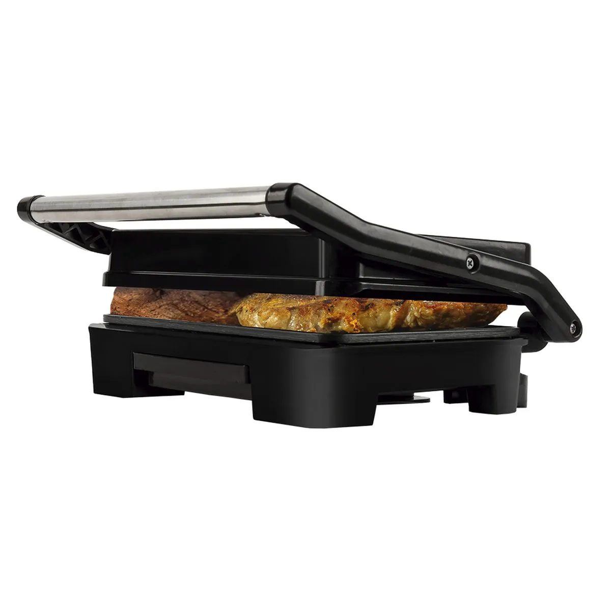Grill Asteria Compact Grill multifunção, Luzes indicadoras de funcionamento, Alça com toque-frio e Trava de segurança