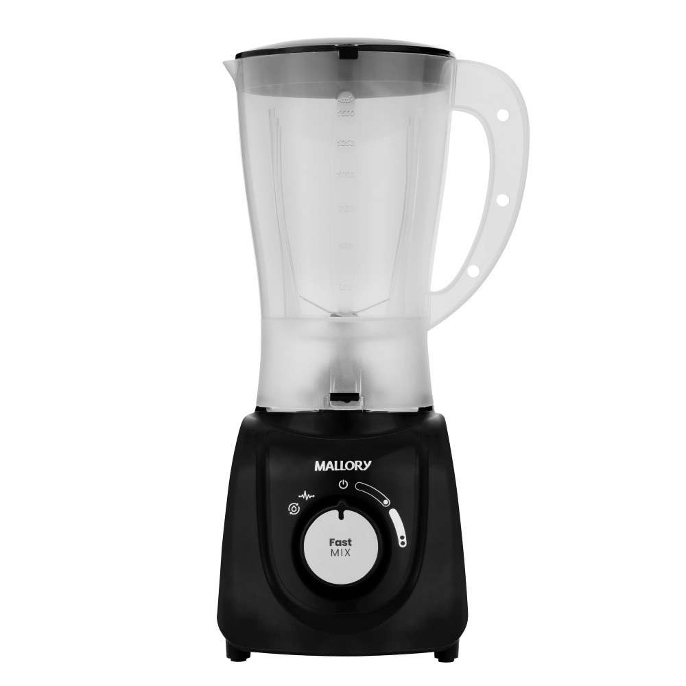 Liquidificador Fast Mix - 2 Velocidades, Pulsar, Autolimpeza, Jarra 2,1L, Faca Inox, Alça Ergonômica - Preto