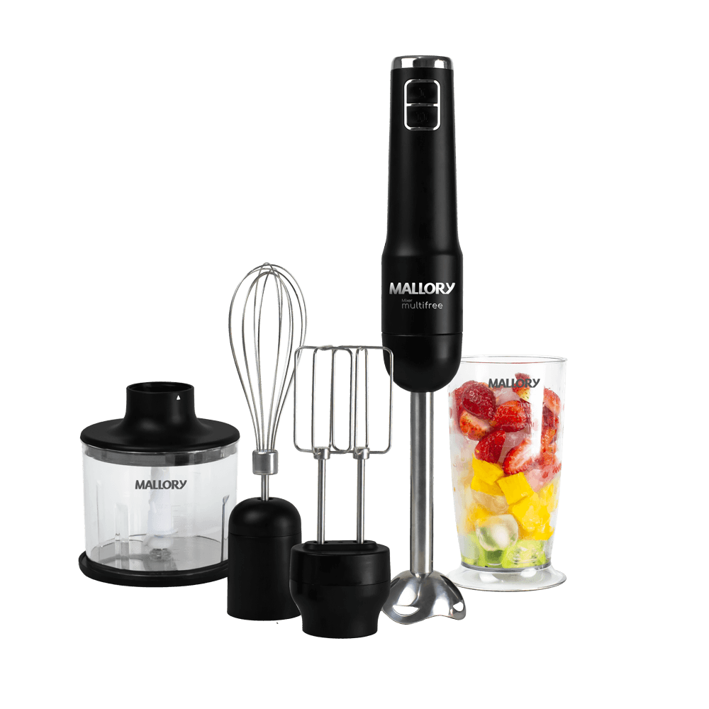 Mixer Multifree - 4 em 1, 14.000 RPM, Bateria de Longa Duração, Função Pulsar e Turbo, Lâminas de Aço Inox, Copo Ultra Resistente