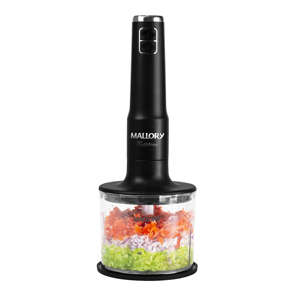 Mixer Multifree - 4 em 1, 14.000 RPM, Bateria de Longa Duração, Função Pulsar e Turbo, Lâminas de Aço Inox, Copo Ultra Resistente