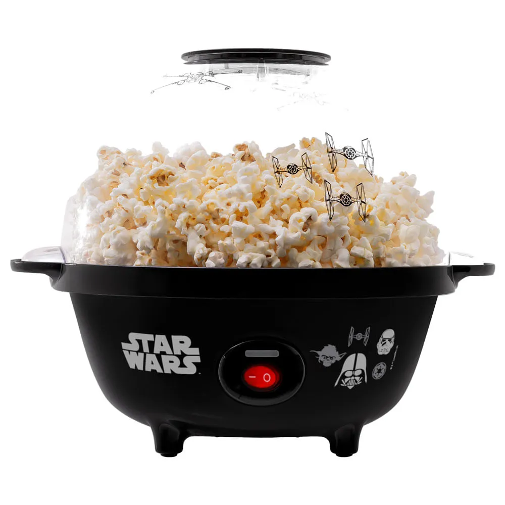 Pipoqueira Bowl Star Wars - Pipoca Doce ou Salgada, Tampa Bowl, Botão Liga/Desliga, Pés Antiderrapantes, Produto Licenciado Disney