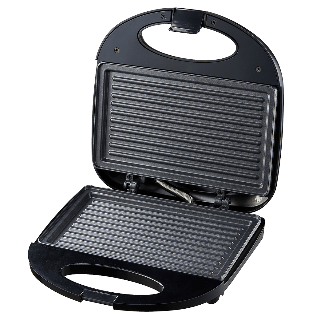Sanduicheira Elétrica Classic Grill - 2 em 1, Grelha e Assa Pães, Carnes, Peixes e Legumes, Placas Antiaderentes, Luzes LED