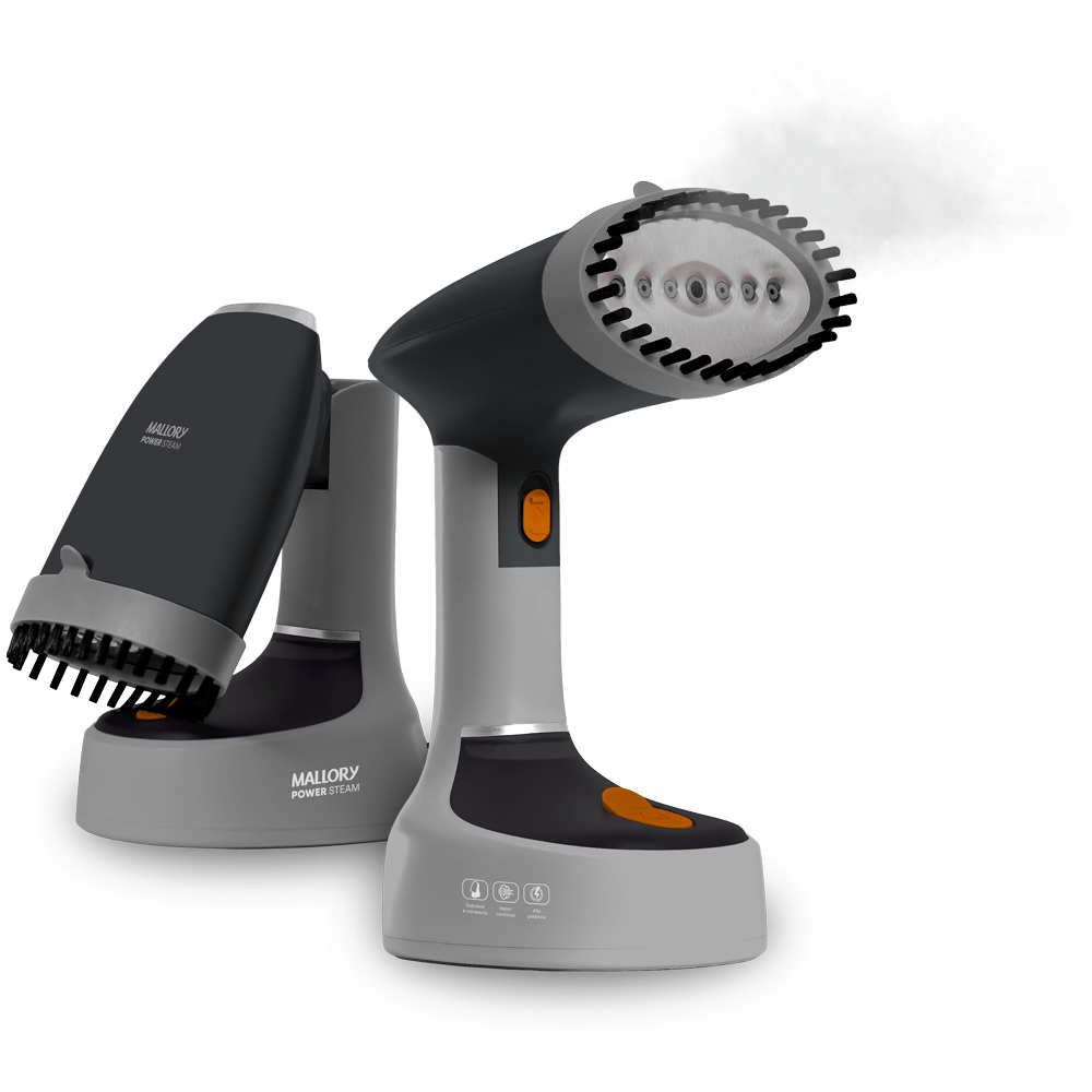 Vaporizador Power Steam 1470W, Jato de Vapor Contínuo, Higieniza e Desamassa, Reservatório 185ml, Dobrável e Portátil