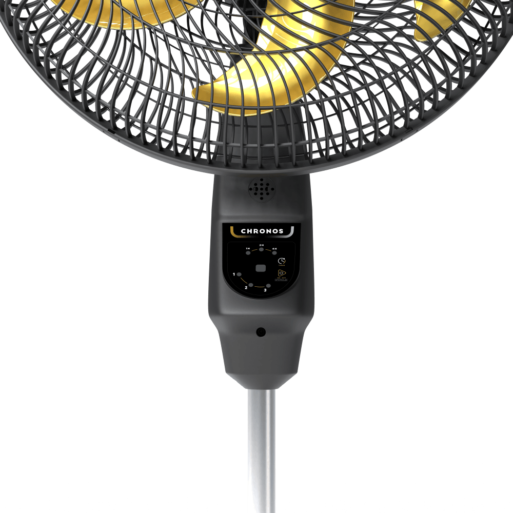 Ventilador de Coluna Chronos 140W, Silencioso, Controle Remoto, Hélice de 6 pás, Auto Desligamento Programável de até 7 Horas- PR -- DR