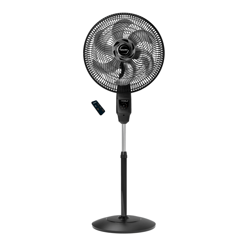 Ventilador de Coluna Chronos 140W, Silencioso, Controle Remoto, Hélice de 6 pás, Auto Desligamento Programável de até 7 Horas- PR -- GR