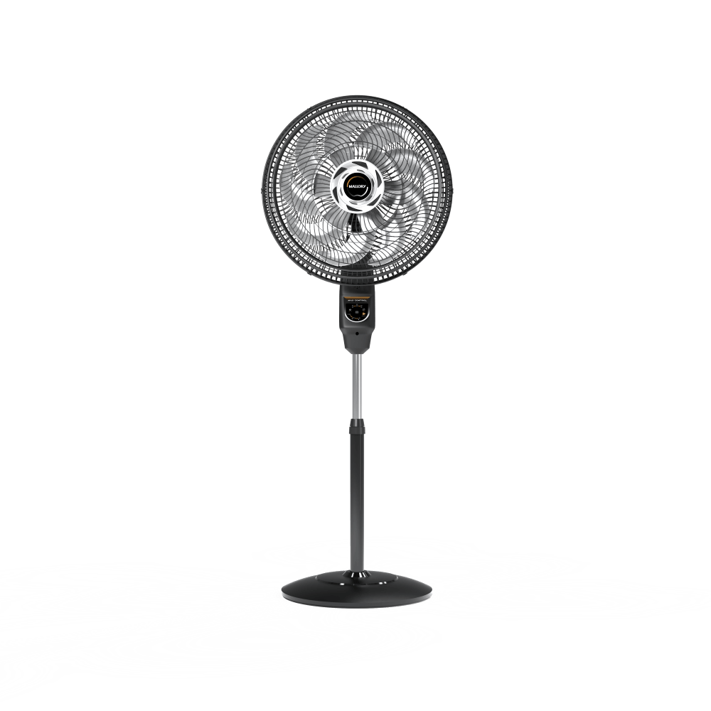 Ventilador de Coluna Max Control Com Controle Remoto 140W, Silencioso, Com Hélice de15 pás, Máxima Vazão e Mínimo Ruído - PR-GR